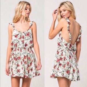 Free People boho floral mini dress sz small
